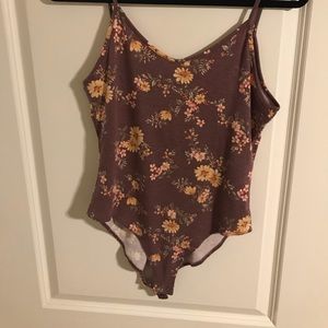 Forever 21 floral bodysuit - never worn